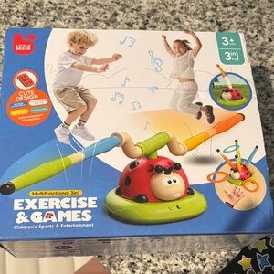 3-in-1 Ladybug Seesaw - Red and Green